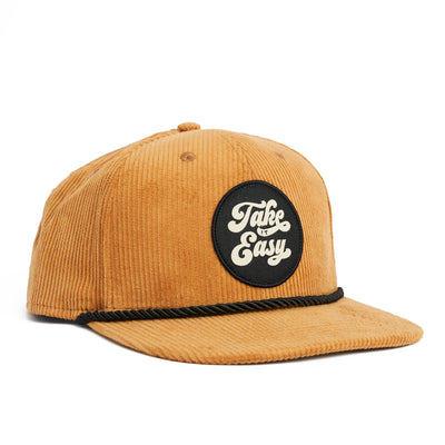 Take it Easy Wide Whale Cord Rope Hat