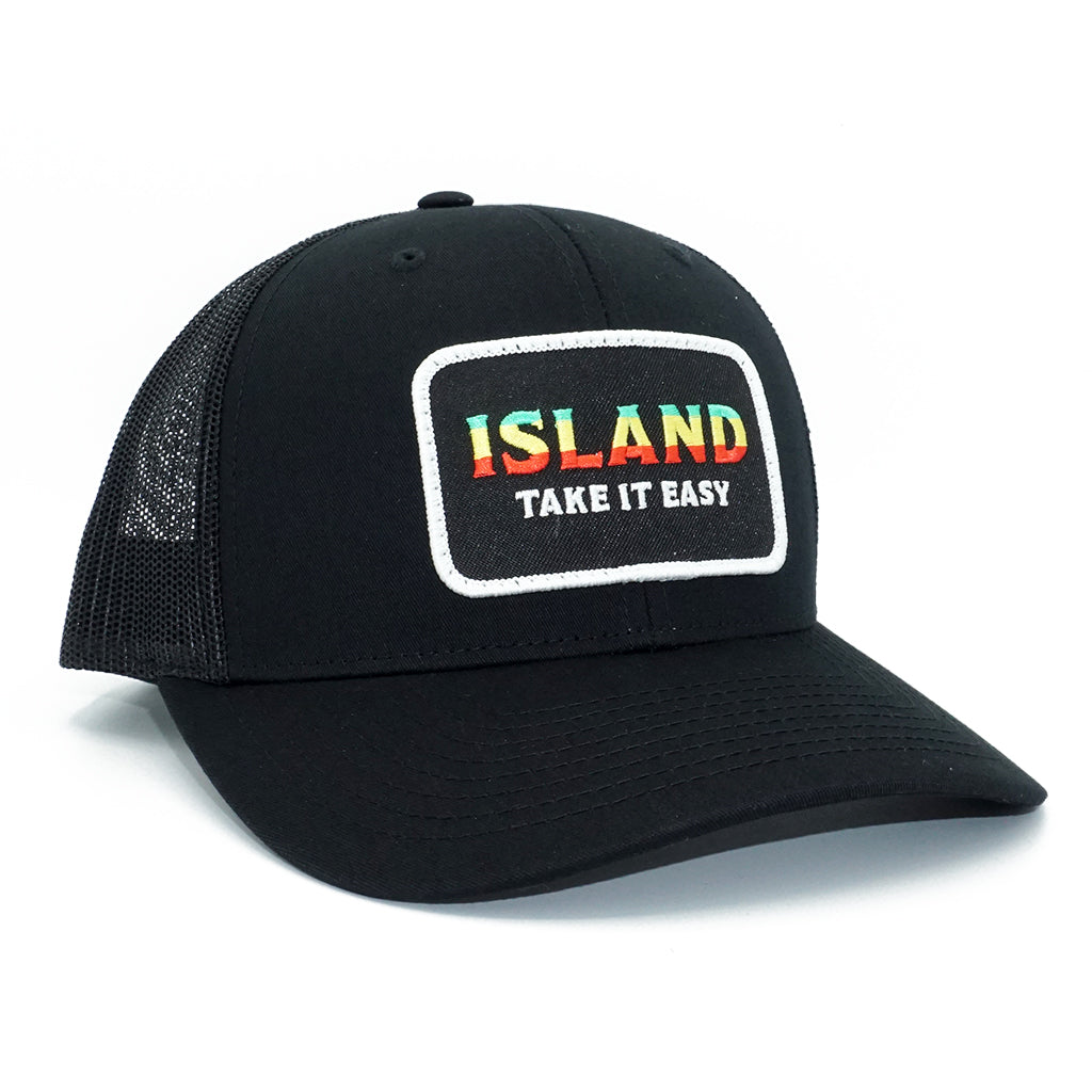 Island Stripe Rasta Mid-Pro Trucker Hat