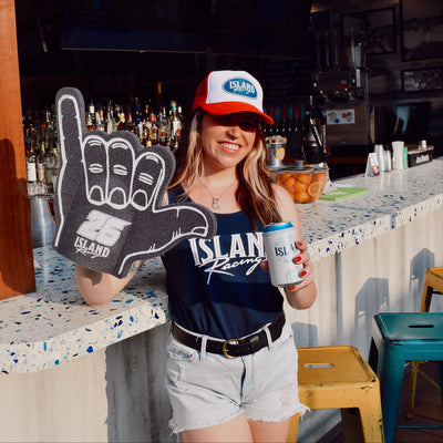 Island Racing Oval Foamie Hat